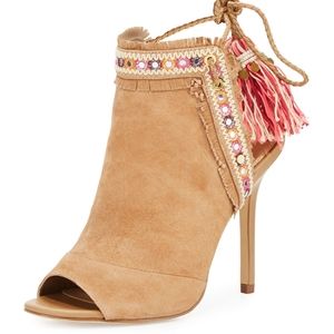 Sam Edelman Artie 2 fringe open-toe bootie